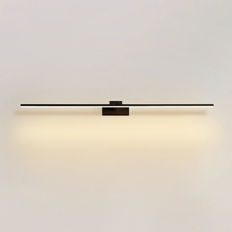Modern Minimalist Style Linear Wall Mounted Vanity Lights Aluminum 1 Light Vanity Mirror Lights for Bathroom
