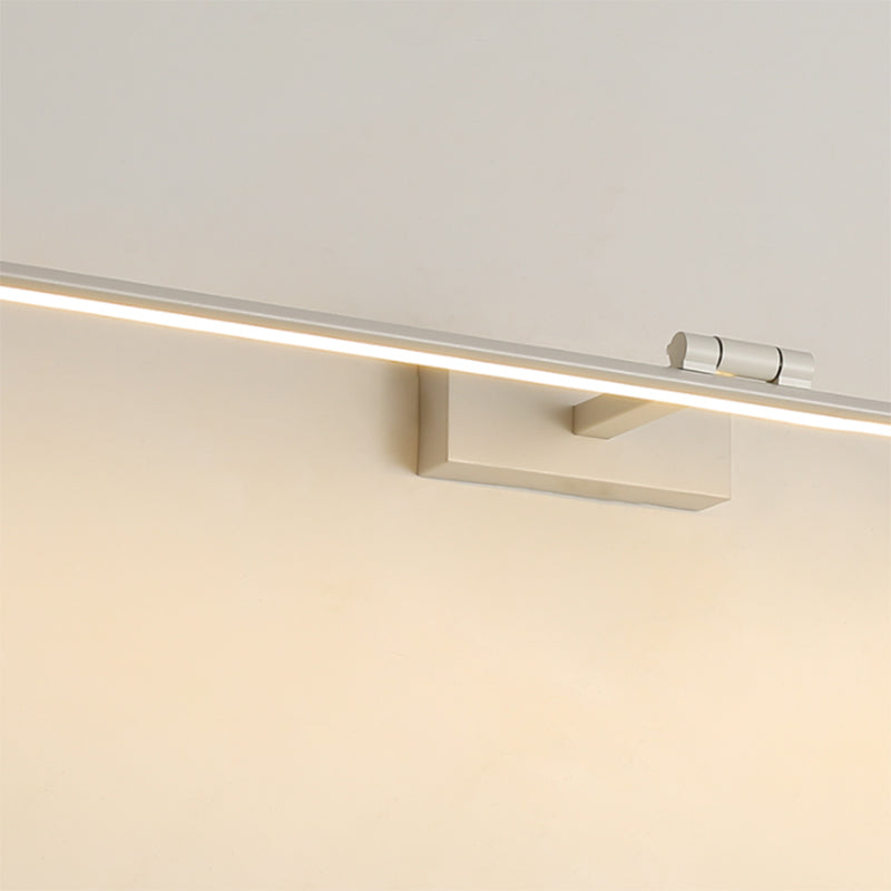Modern Minimalist Style Linear Wall Mounted Vanity Lights Aluminum 1 Light Vanity Mirror Lights for Bathroom