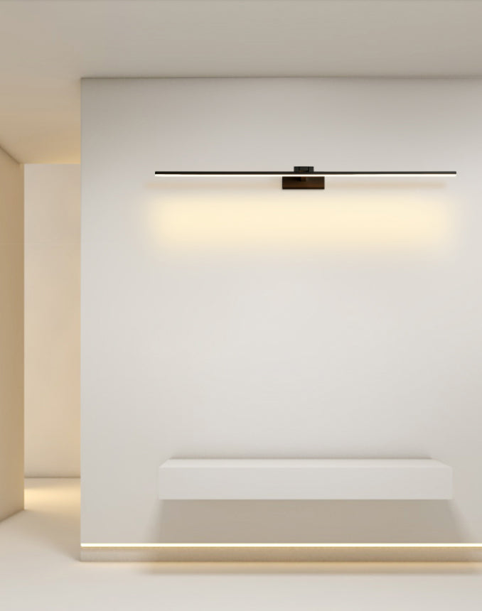 Modern Minimalist Style Linear Wall Mounted Vanity Lights Aluminum 1 Light Vanity Mirror Lights for Bathroom