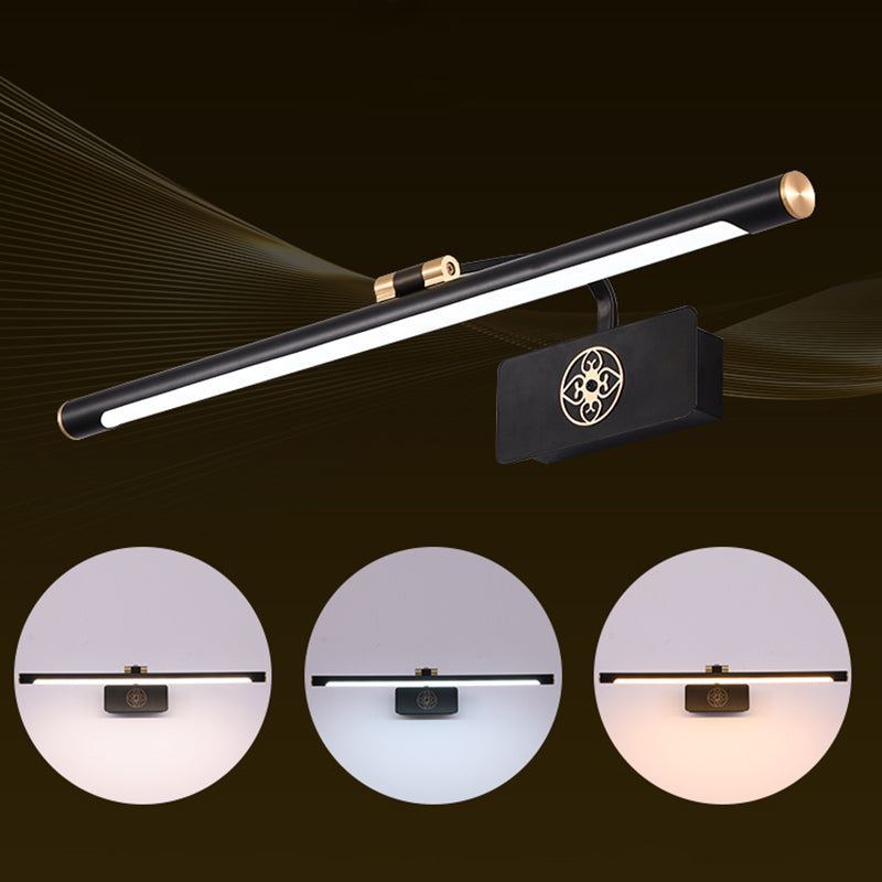 Moderne minimalistische stijl buizen muur gemonteerd ijdelheid lichten metaal 1 licht ijdelheid verlichting ideeën voor badkamer