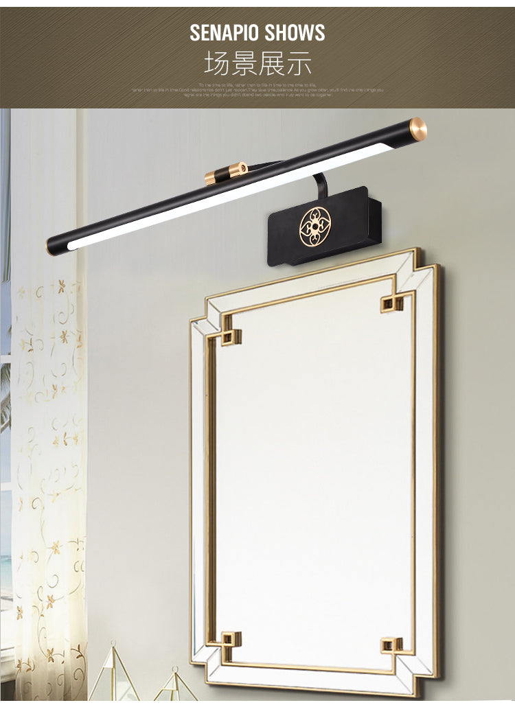 Modern Minimalist Style Tubes Wall Mounted Vanity Lights Metal 1 Light Vanity Lighting Ideas for Bathroom