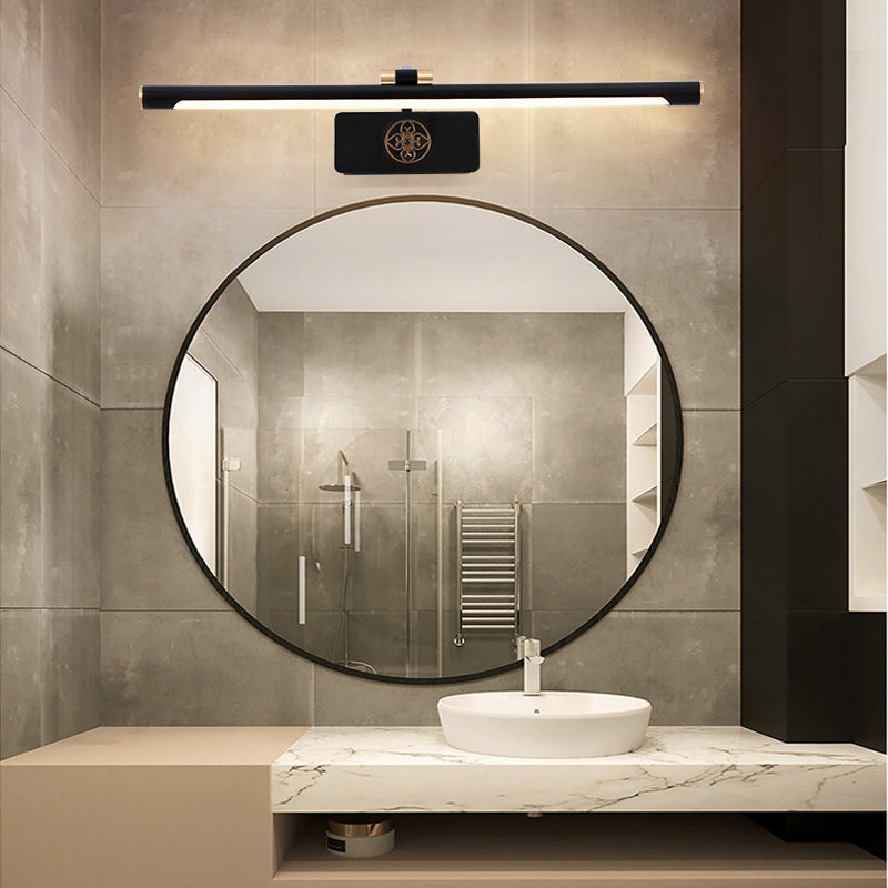 Moderne minimalistische stijl buizen muur gemonteerd ijdelheid lichten metaal 1 licht ijdelheid verlichting ideeën voor badkamer