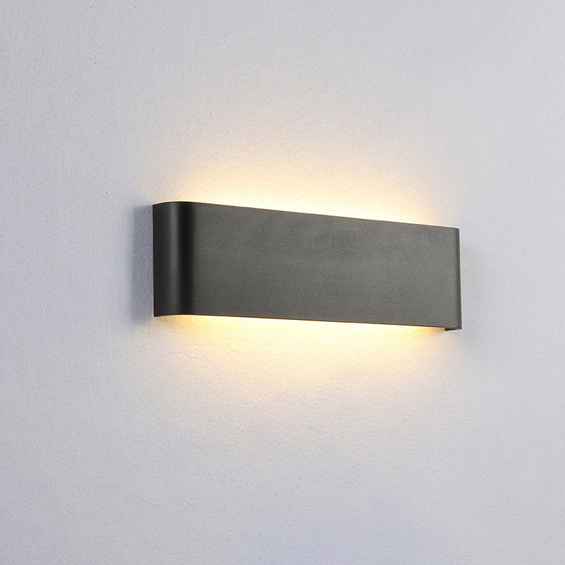 Lámpara de pared de aluminio de 1 luce de pared de rectángulo LED simple moderno para sala de estar para sala de estar