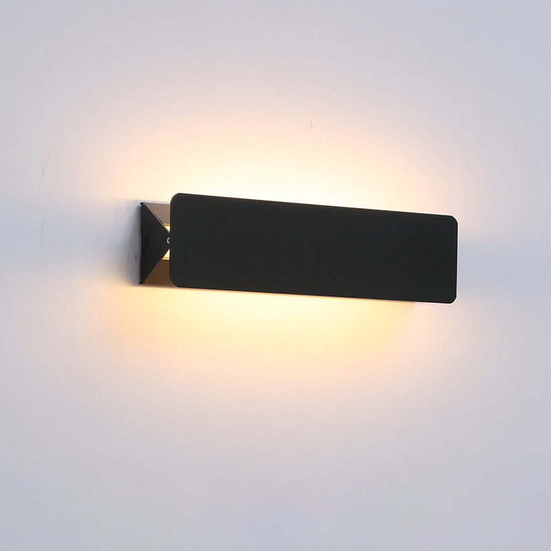 Lámpara de pared de aluminio de 1 luce de pared de rectángulo LED simple moderno para sala de estar para sala de estar