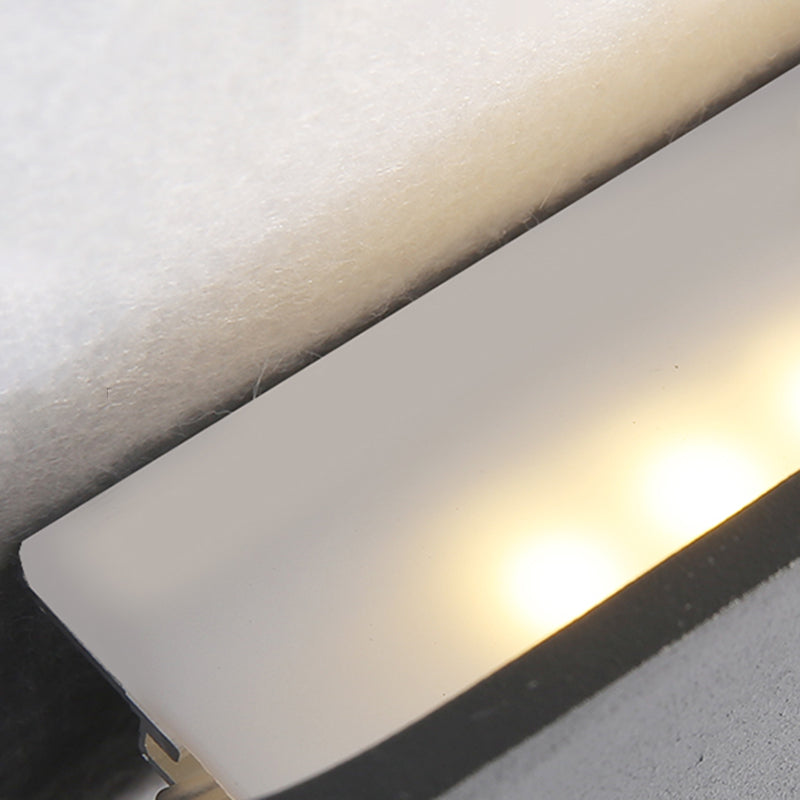 Lámpara de pared de aluminio de 1 luce de pared de rectángulo LED simple moderno para sala de estar para sala de estar