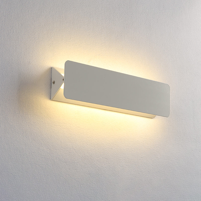 Lámpara de pared de aluminio de 1 luce de pared de rectángulo LED simple moderno para sala de estar para sala de estar