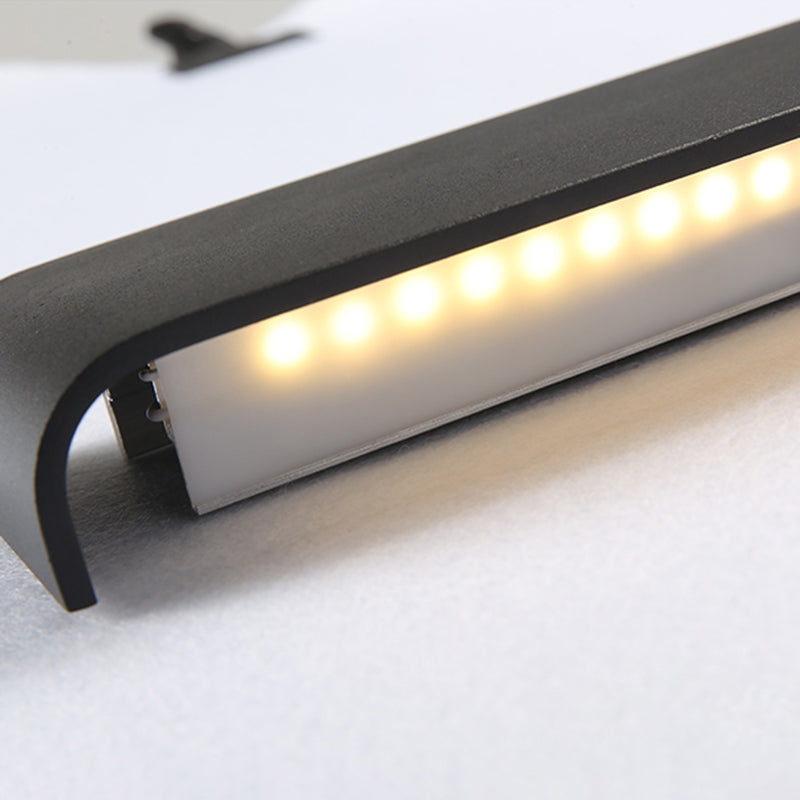 Lámpara de pared de aluminio de 1 luce de pared de rectángulo LED simple moderno para sala de estar para sala de estar