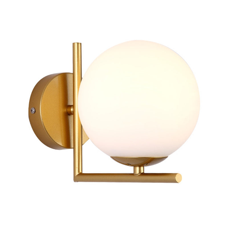 Zeitgenössische globale Wandmontagleuchte Milchglas Wandmontagelampe für das Restaurant