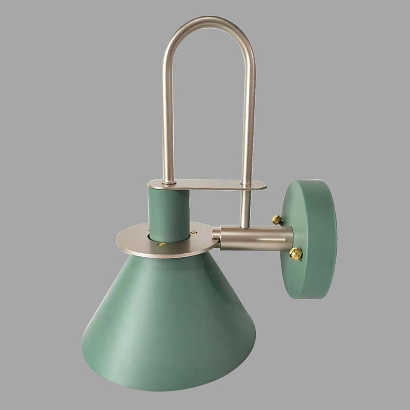 1 Light Metal Wall Mounted Light Fixture Modern Dual Cone Wall Sconce Lighting for Dining Room