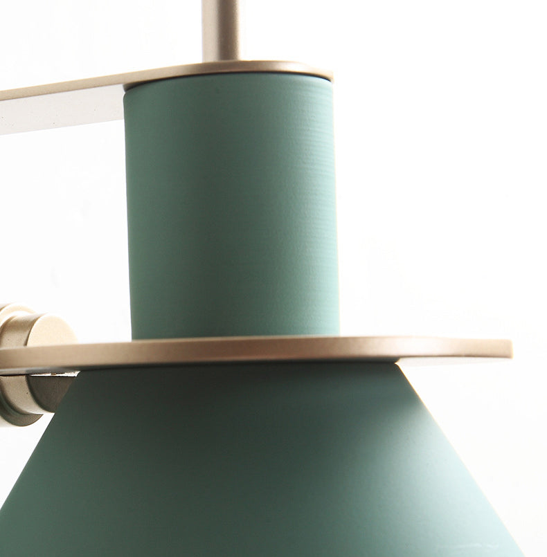 1 Light Metal Wall Mounted Light Fixture Modern Dual Cone Wall Sconce Lighting for Dining Room