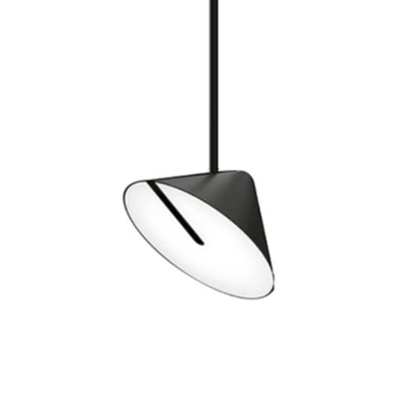 Verstelbare kegelschaduw hanglamp lopend Noordse metalen zwarte afwerking LED hanglicht
