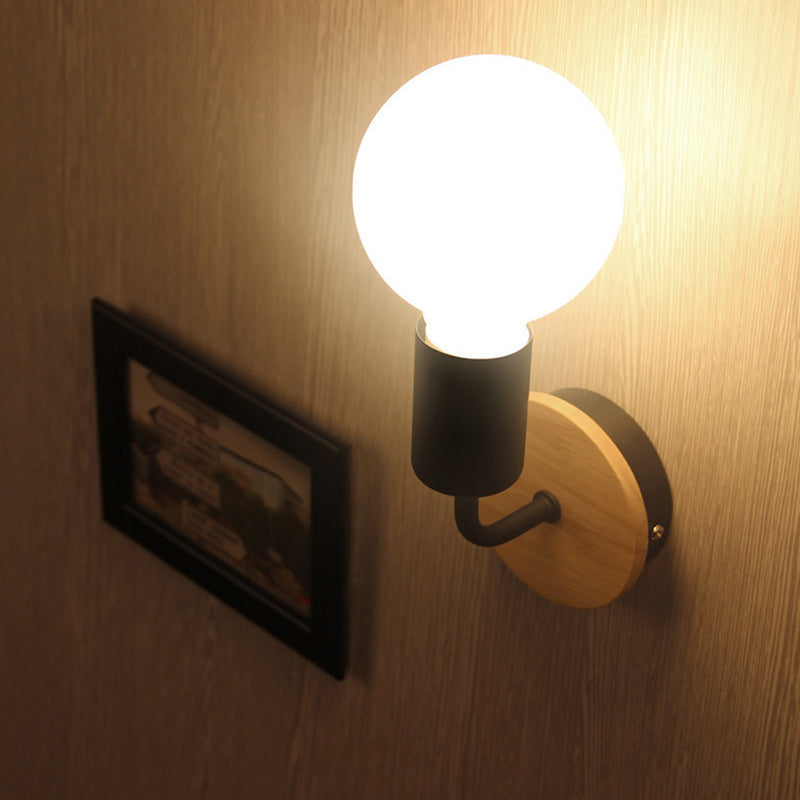 Lampade a parete per lampadina nuda Lampade a parete Ultra-Modern Wall Sconce Lighting per camera da letto