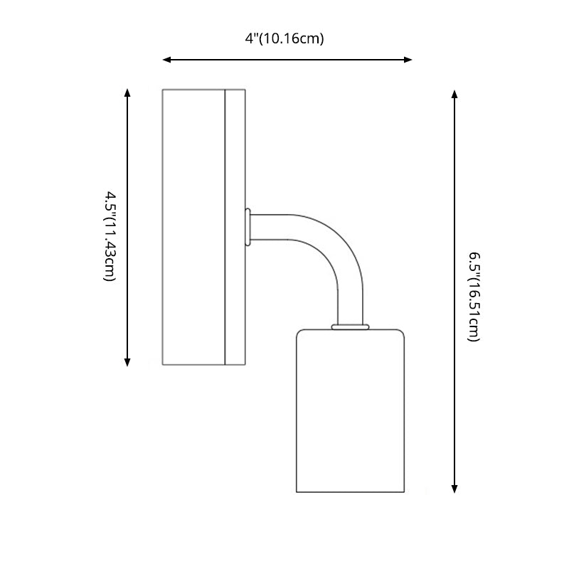 Lampade a parete per lampadina nuda Lampade a parete Ultra-Modern Wall Sconce Lighting per camera da letto