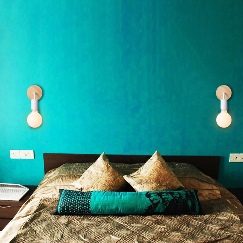 Lampade a parete per lampadina nuda Lampade a parete Ultra-Modern Wall Sconce Lighting per camera da letto