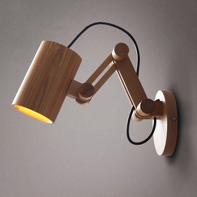 Luci da parete in legno di lettura di semplicità moderna per letto per comodino