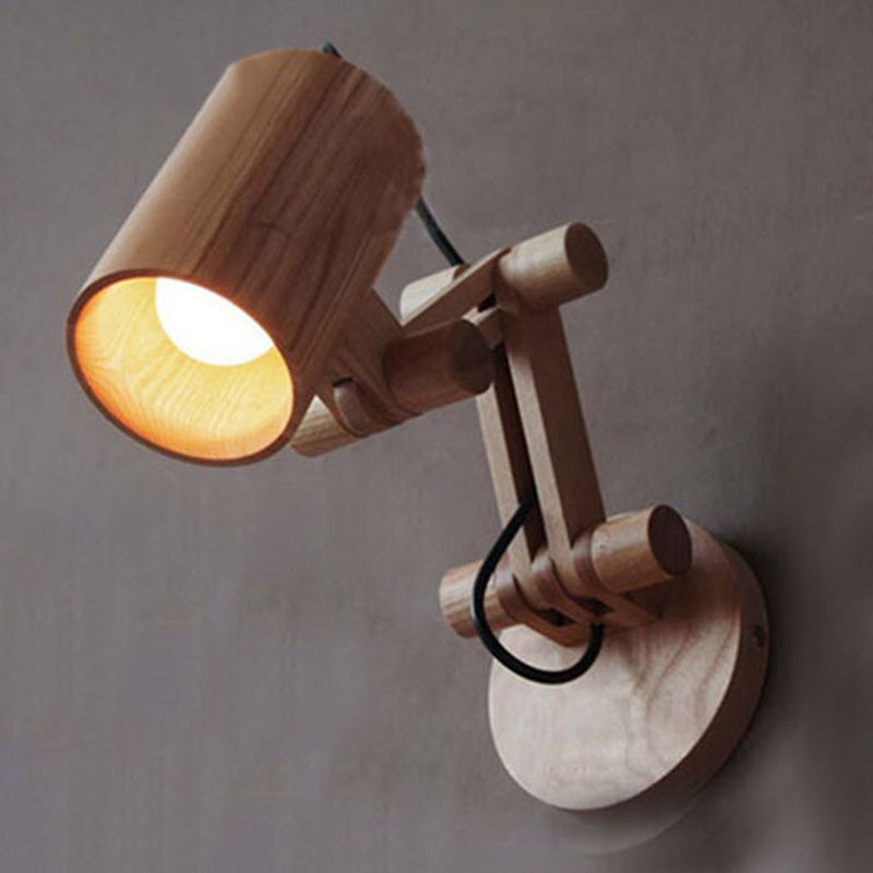 Luci da parete in legno di lettura di semplicità moderna per letto per comodino