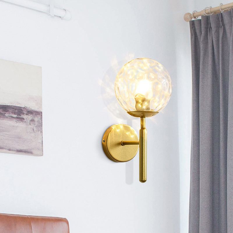 1 luminaire luminaire mural en verre clair