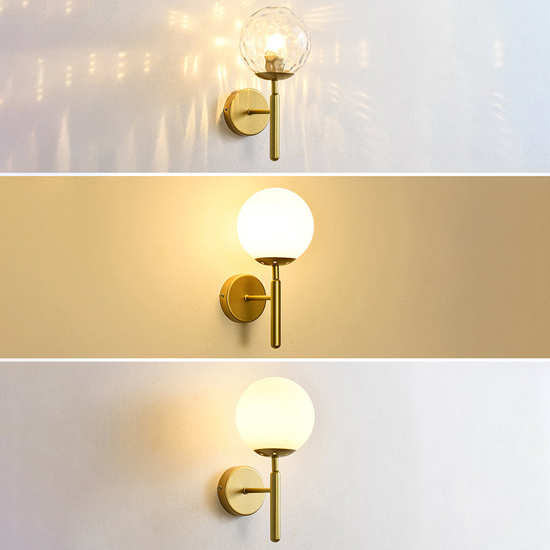 1 luminaire luminaire mural en verre clair