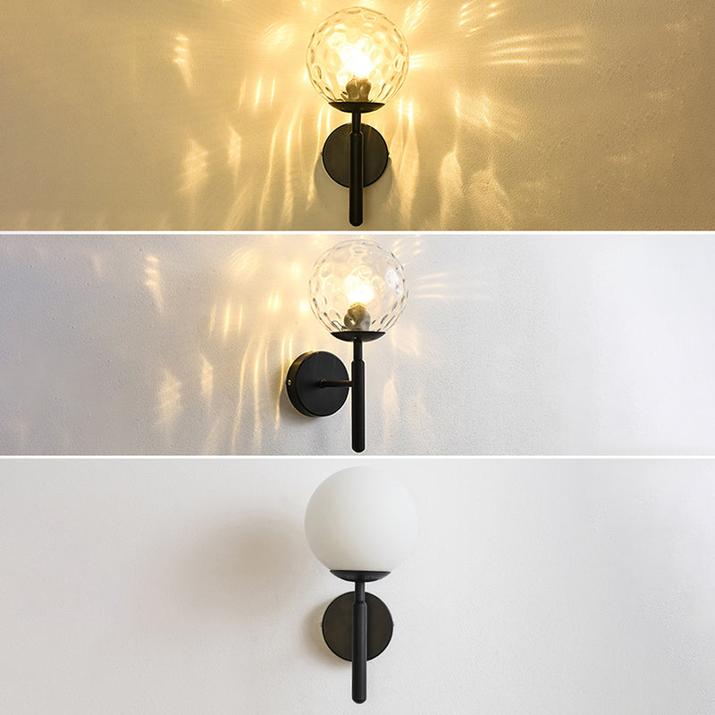 1 luminaire luminaire mural en verre clair