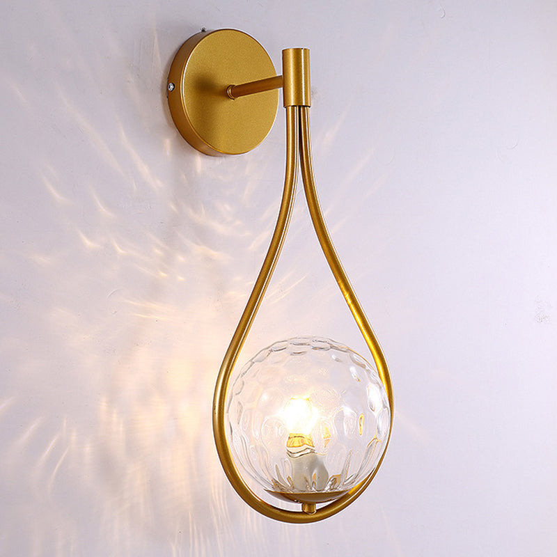 Contemporary Droplet Wall Mounted Lights Milk Glass Wall Mounted Lamp for Restaurant
