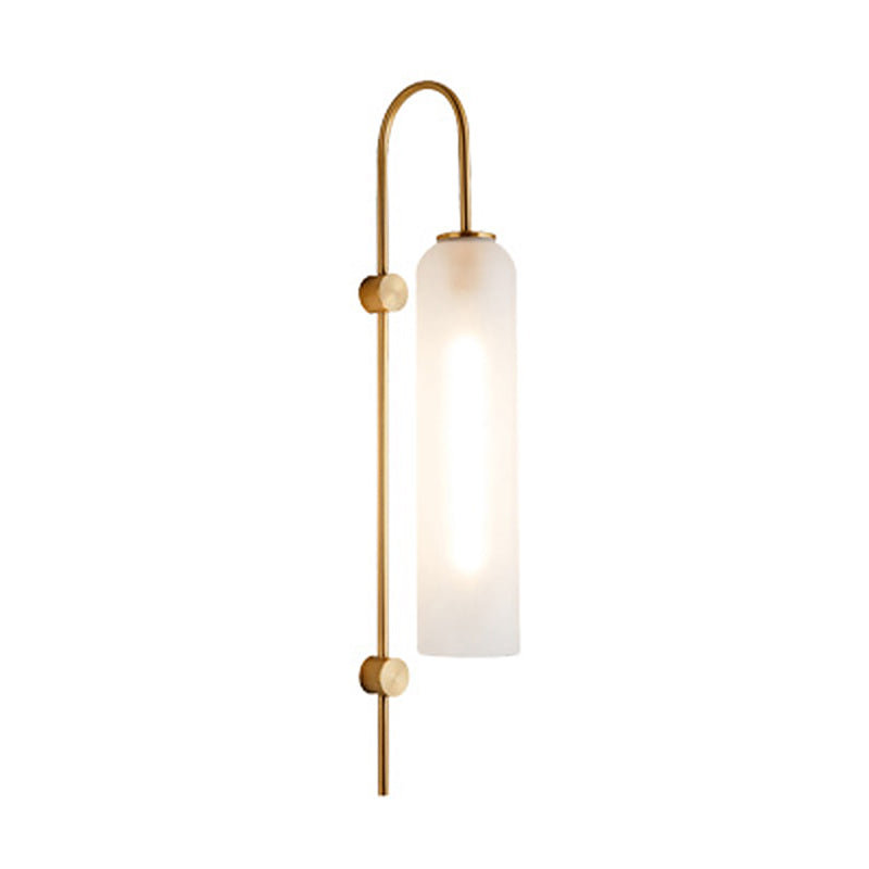 Ultra-modern Cylinder Wall Mount Lighting Glass Wall Mounted Light Fixture for Living Room