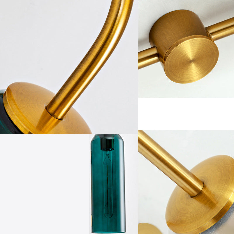 Ultra-modern Cylinder Wall Mount Lighting Glass Wall Mounted Light Fixture for Living Room