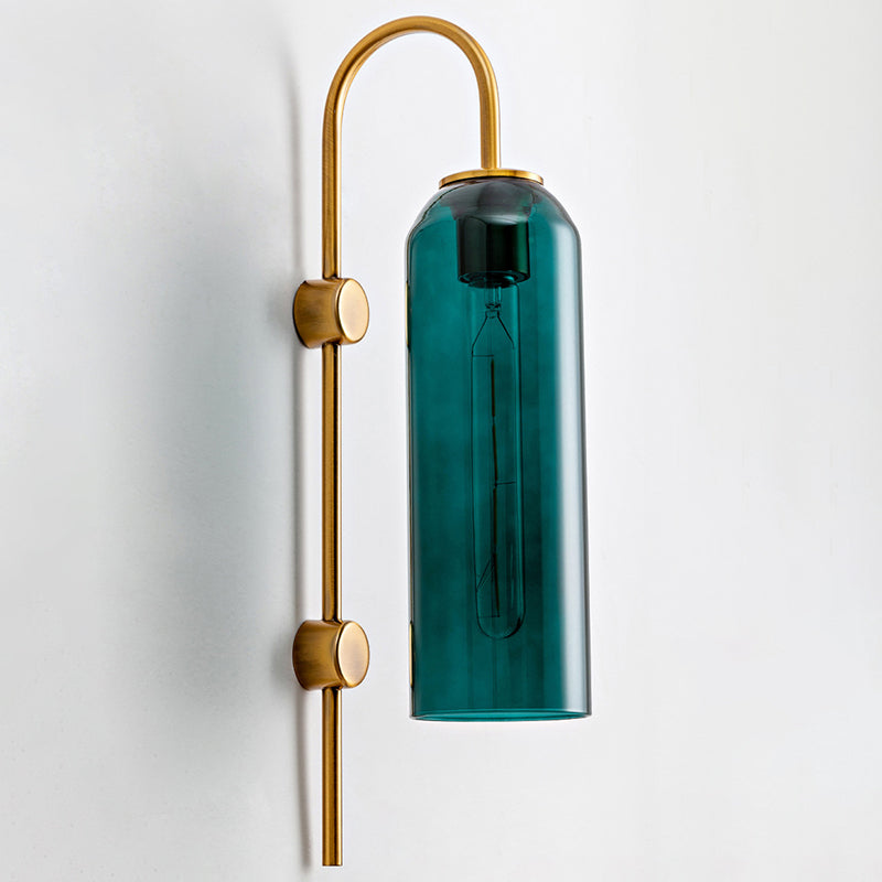 Ultra-modern Cylinder Wall Mount Lighting Glass Wall Mounted Light Fixture for Living Room