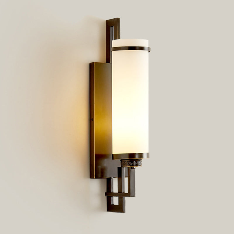 Postmoderne Einfachheit Zylinder Wandleuchte Glaswandleuchten für Schlafzimmer