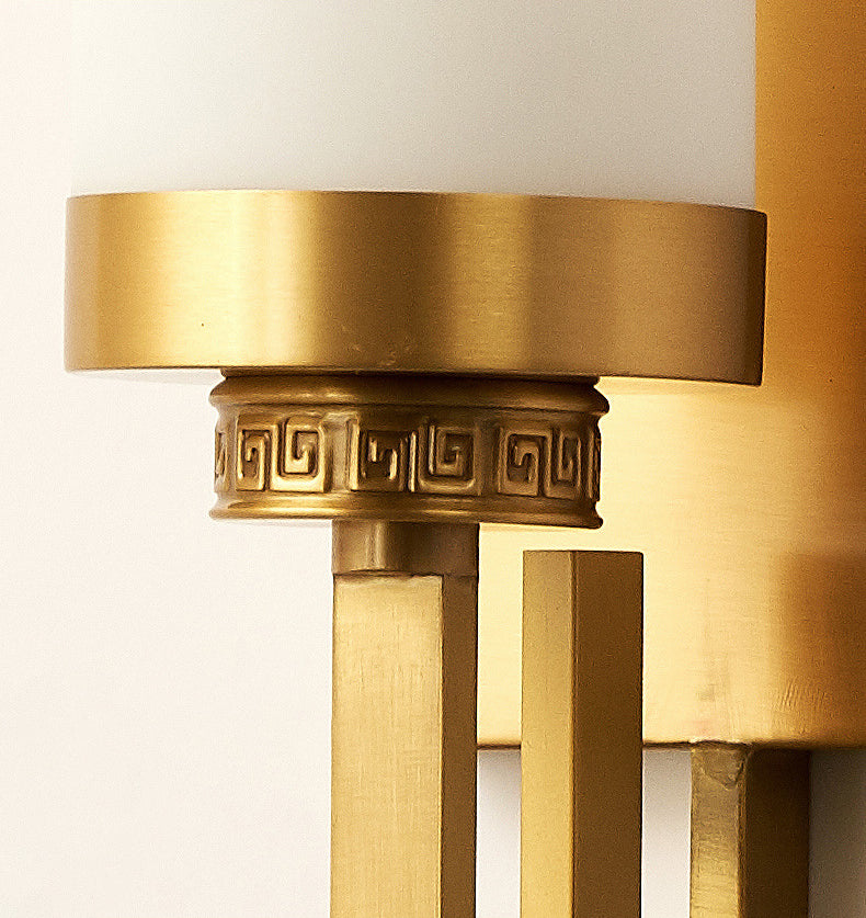 Postmoderne Einfachheit Zylinder Wandleuchte Glaswandleuchten für Schlafzimmer