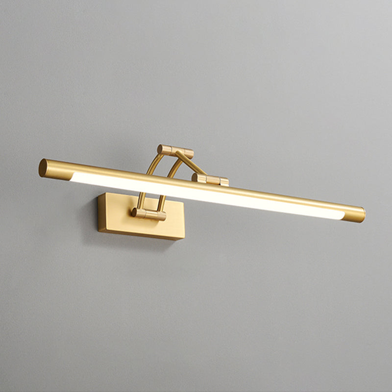 Style moderne de style luxueux à chasse cylindrique Mur de montage Copper mural de vanité murale en or finition