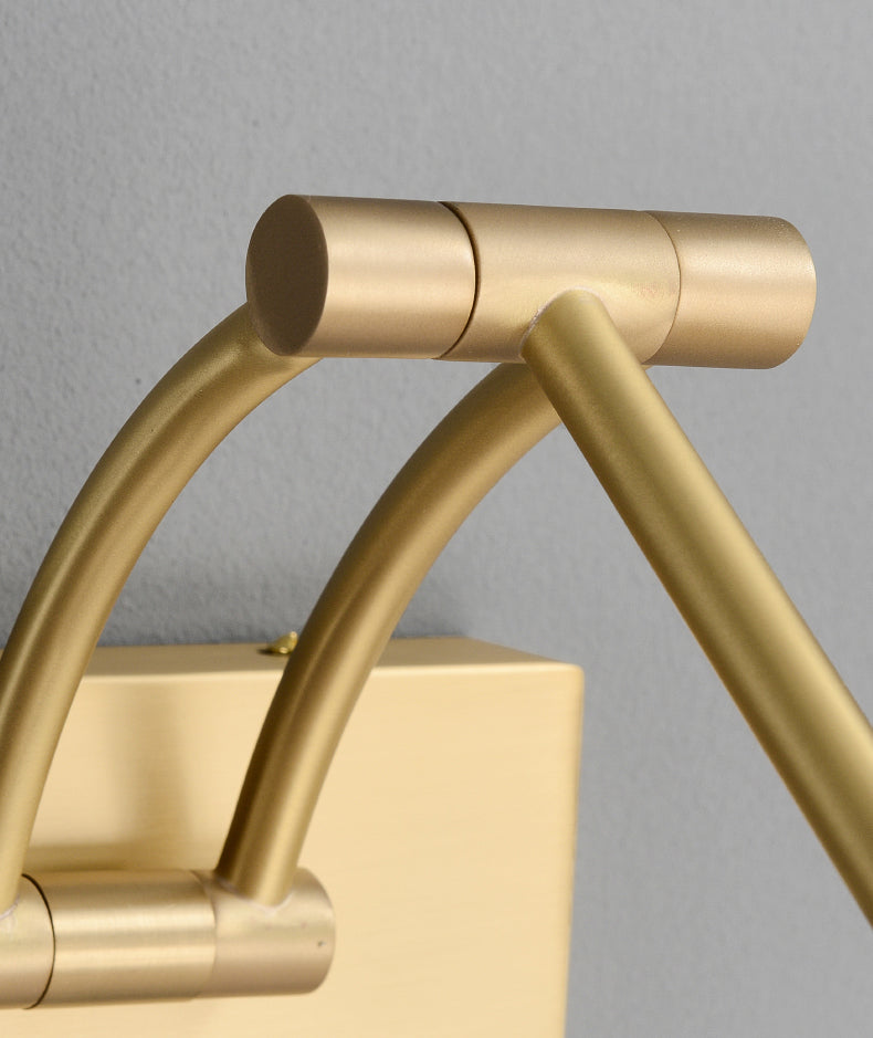 Style moderne de style luxueux à chasse cylindrique Mur de montage Copper mural de vanité murale en or finition