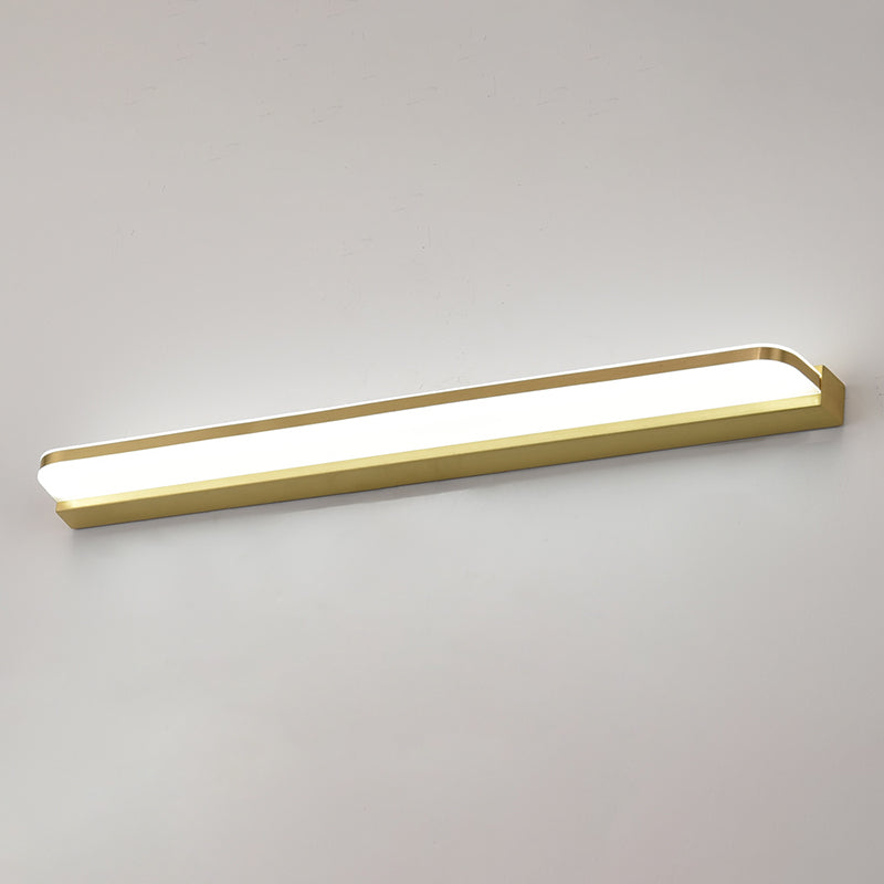 Modern Minimalist Style Ultra-thin Wall Mounted Light Fixture Copper Wall Light Sconces for Bathroom