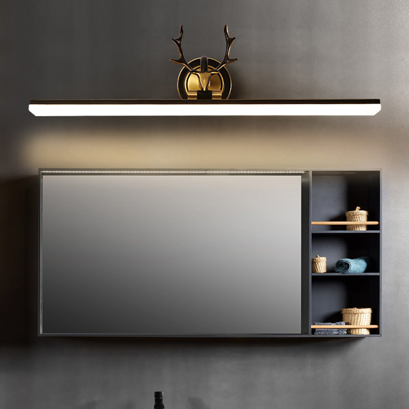 Midden-eeuwse luxe stijl gestroomlijnde wand gemonteerd ijdelheid lichten koper spoeling mount wand sconce voor badkamer