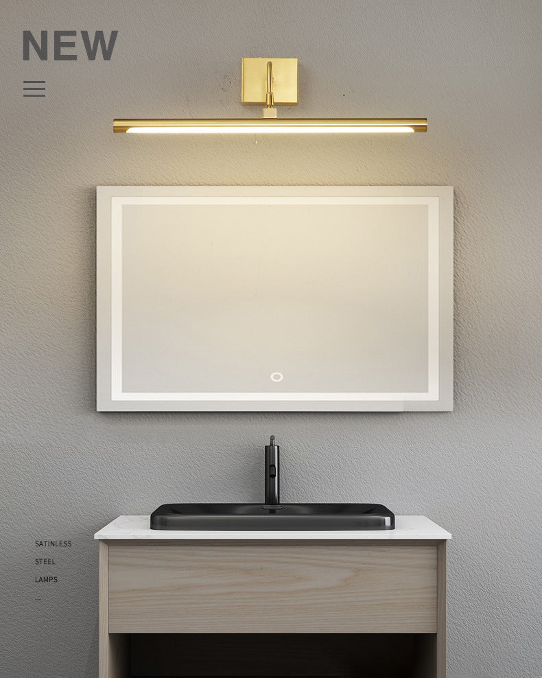 MODERNO MODIALE LUMI LINEAR LINEA LUCI DI VANITÀ DI VAITÀ IDEE LIMINE DELLA parete di rame per il bagno