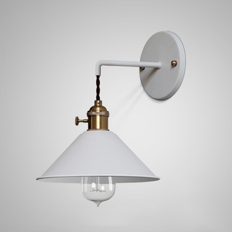 1 Light Metal Wall Mounted Light Fixture Modern Tapered Wall Sconce Lighting for Dining Room