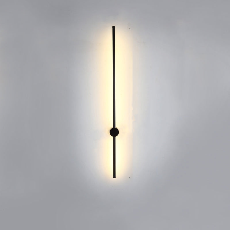 Lámina de pared de línea LED de minimalismo nórdico diseño rotativo