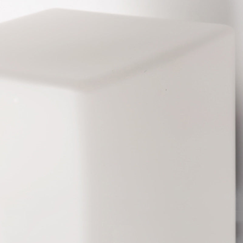 Log Color Rectangular Wall Sconce in Modern Concise Style Wooden 1-Light Wall Lamp with Glass Shade