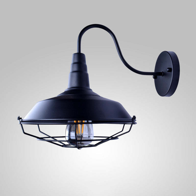 1 Light Metal Wall Mounted Light Fixture Industrial Lantern Wall Sconce Light Fixtures for Hall And Foyer