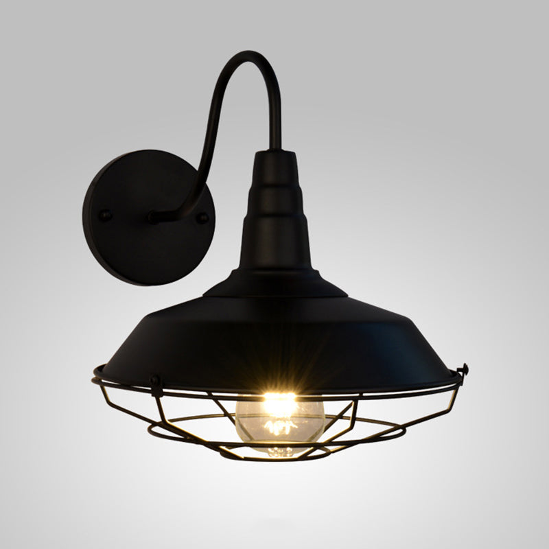 1 Light Metal Wall Mounted Light Fixture Industrial Lantern Wall Sconce Light Fixtures for Hall And Foyer