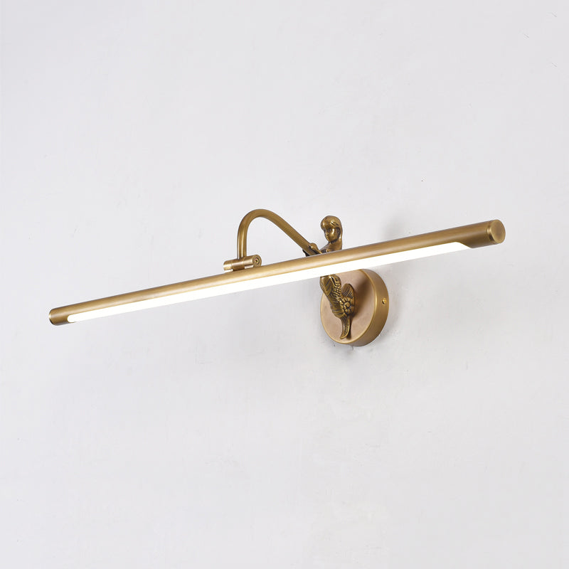 Moderne minimalistische stijl buizen ijdelheid muur verlichtingsarmaturen koper 1 licht wand gemonteerde ijdelheid lichten voor badkamer