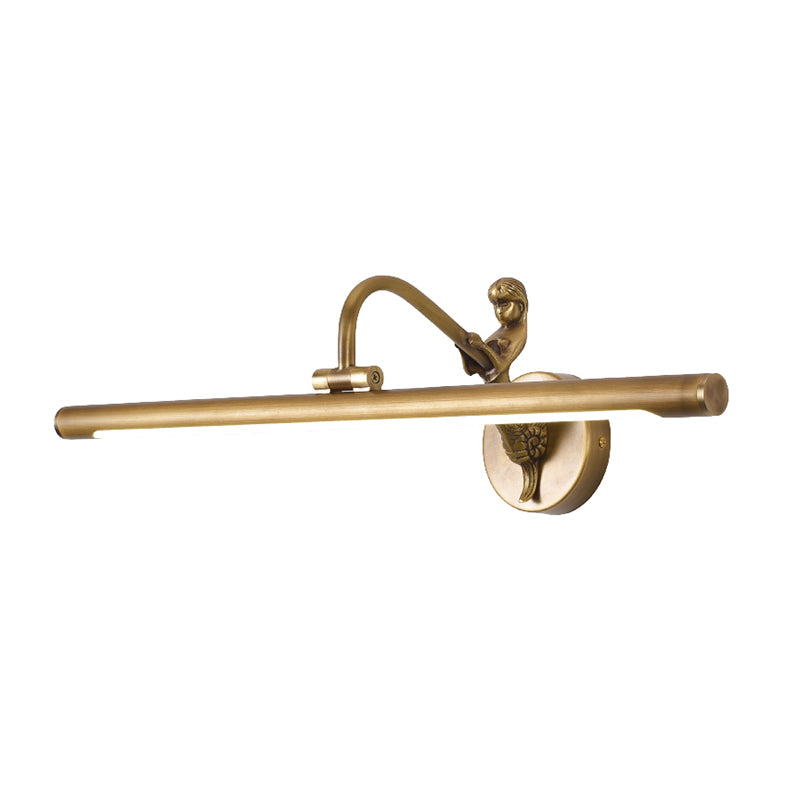 Moderne minimalistische stijl buizen ijdelheid muur verlichtingsarmaturen koper 1 licht wand gemonteerde ijdelheid lichten voor badkamer