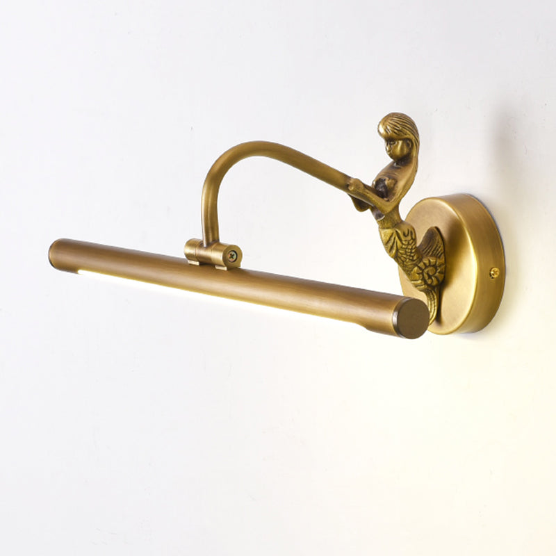 Moderne minimalistische stijl buizen ijdelheid muur verlichtingsarmaturen koper 1 licht wand gemonteerde ijdelheid lichten voor badkamer