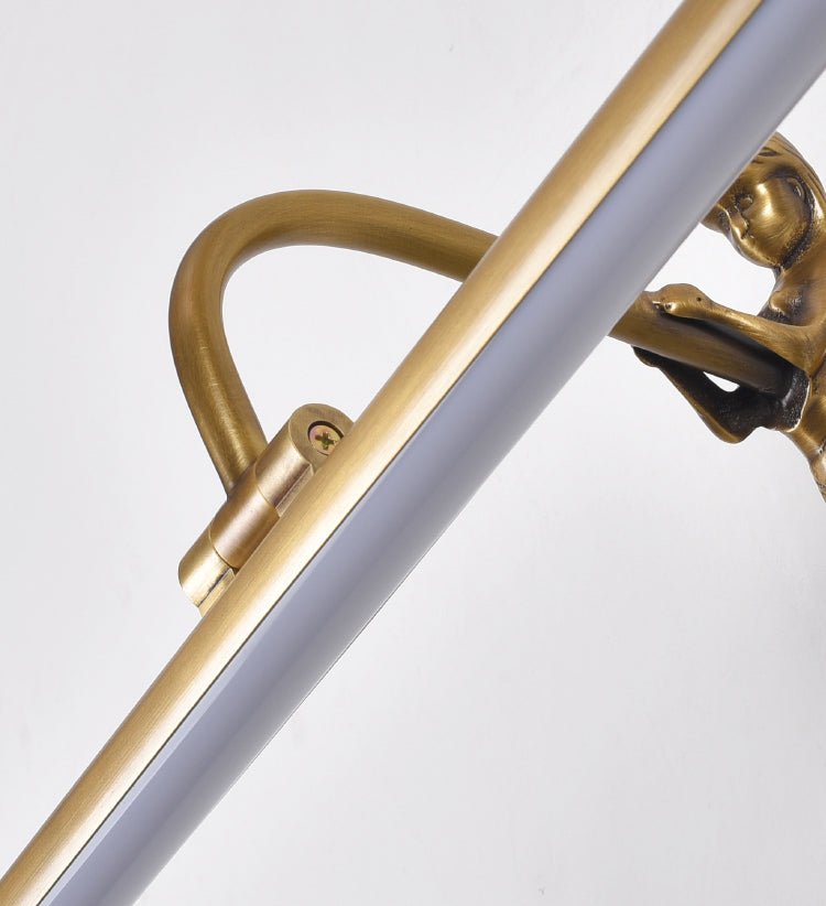 Moderne minimalistische stijl buizen ijdelheid muur verlichtingsarmaturen koper 1 licht wand gemonteerde ijdelheid lichten voor badkamer