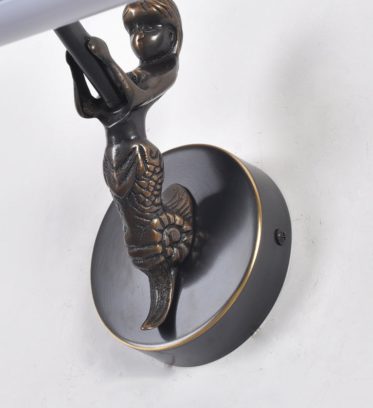 Moderne minimalistische stijl buizen ijdelheid muur verlichtingsarmaturen koper 1 licht wand gemonteerde ijdelheid lichten voor badkamer