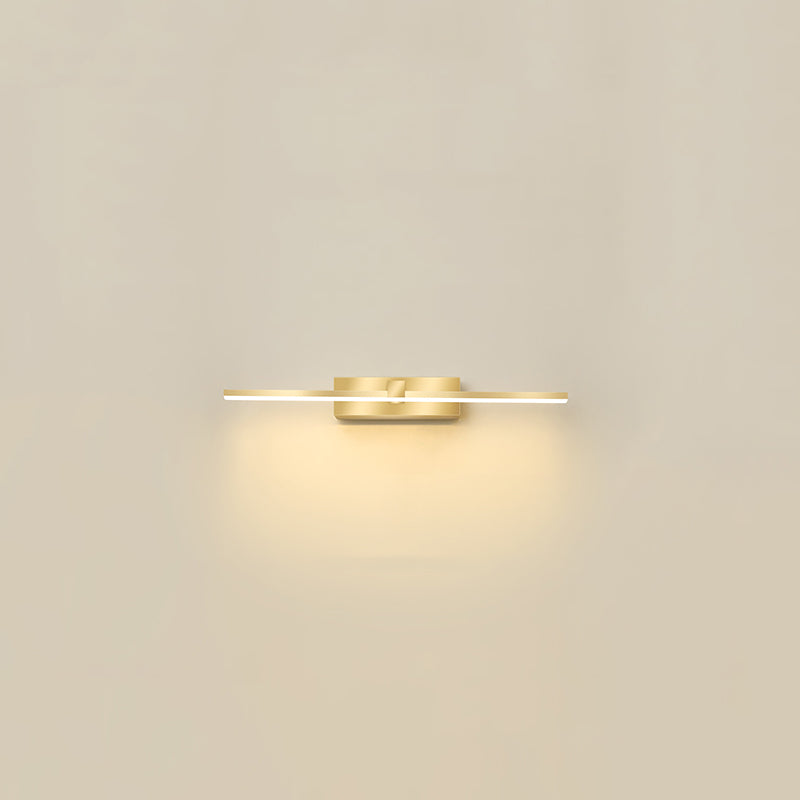 Modern Light Luce Luxury Style Linear Light Montate Vanity Lights Wall Sconce Lighting in Gold Finish