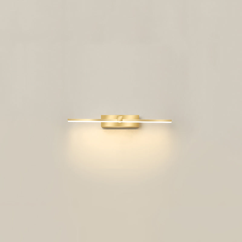 Modern Light Luce Luxury Style Linear Light Montate Vanity Lights Wall Sconce Lighting in Gold Finish