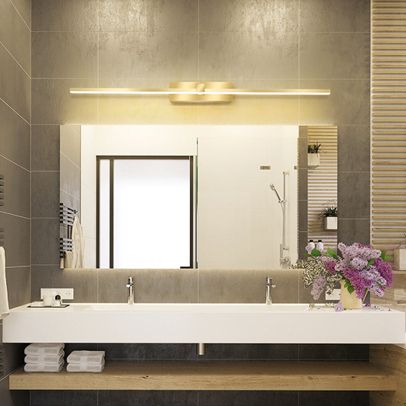 Modern Light Luce Luxury Style Linear Light Montate Vanity Lights Wall Sconce Lighting in Gold Finish