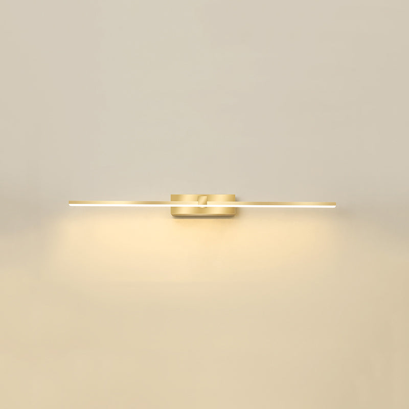 Modern Light Luce Luxury Style Linear Light Montate Vanity Lights Wall Sconce Lighting in Gold Finish