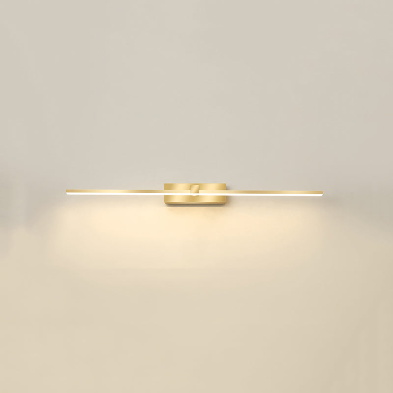 Modern Light Luce Luxury Style Linear Light Montate Vanity Lights Wall Sconce Lighting in Gold Finish