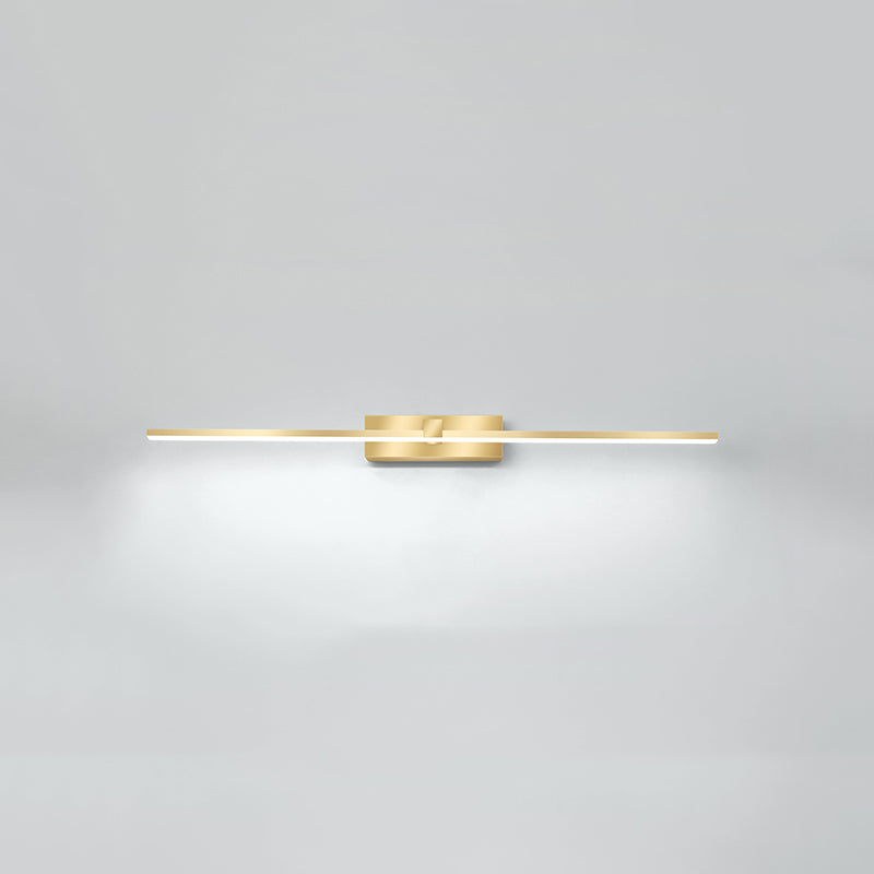 Modern Light Luce Luxury Style Linear Light Montate Vanity Lights Wall Sconce Lighting in Gold Finish